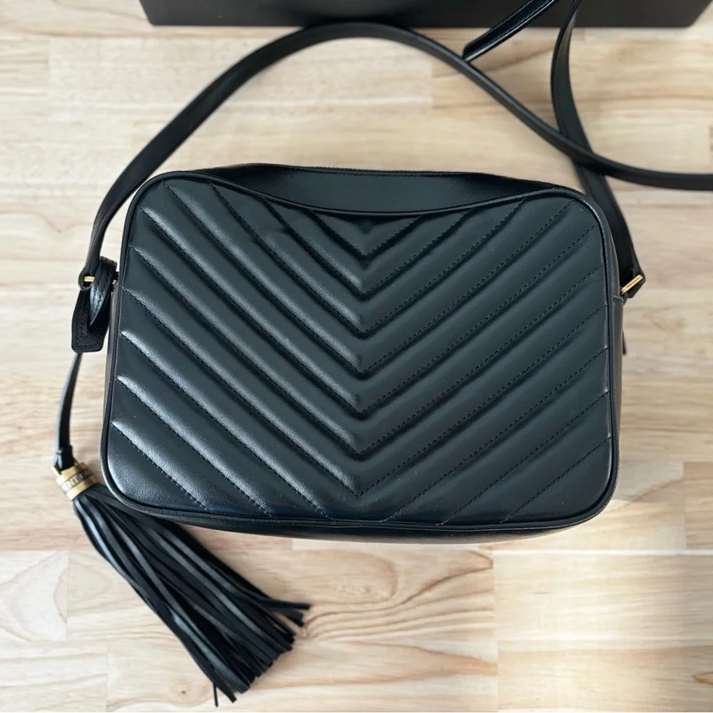 Saint Laurent Lou Camera Bag in Quilted Leather